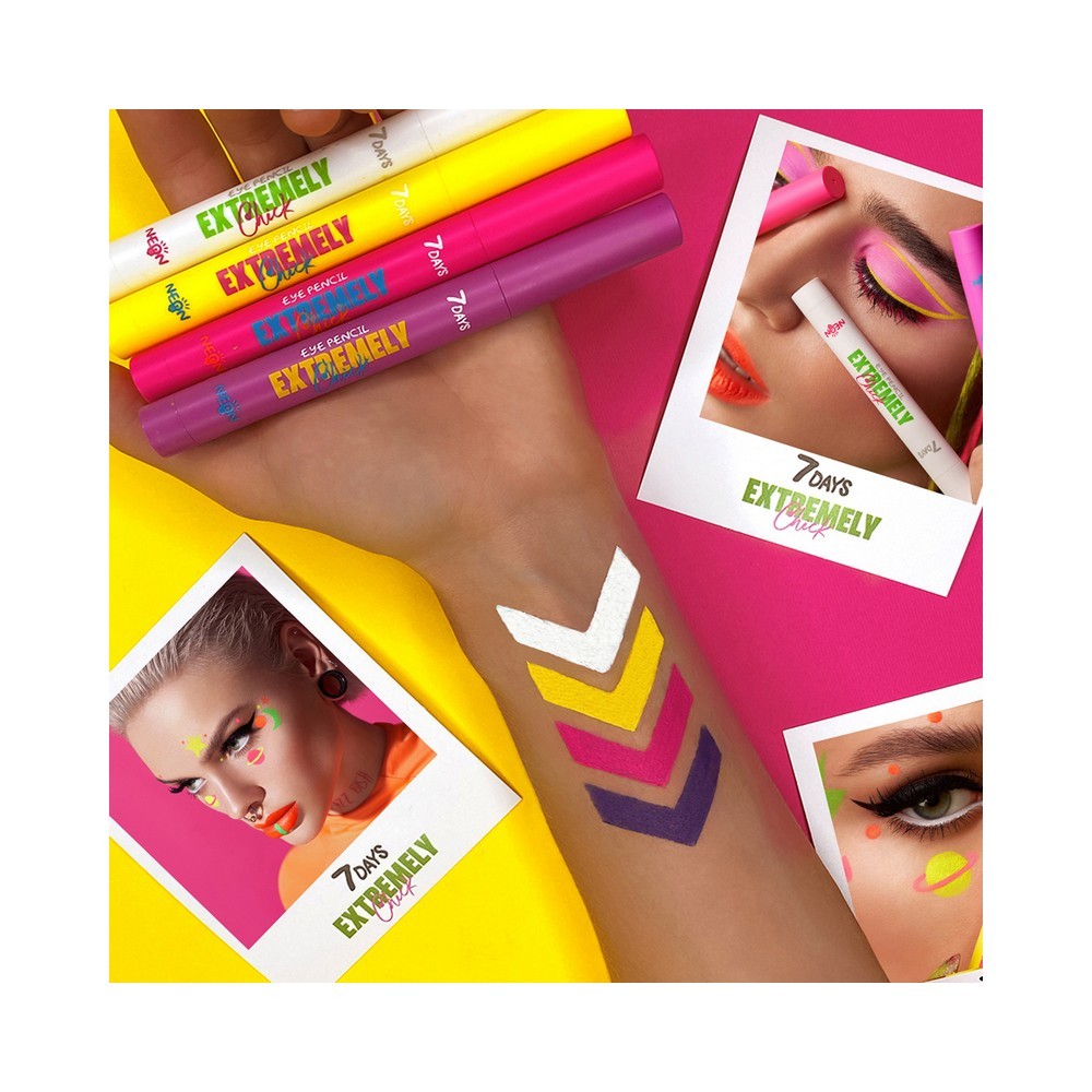 Тени для век 7 days Extremely Chick Neon 401 Revolution 1,3г