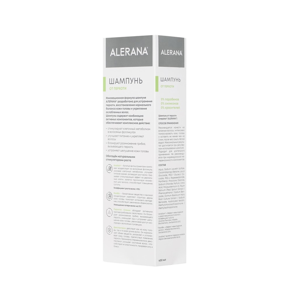 ALERANA для волос ш-нь П/ПЕРХОТИ 400МЛ