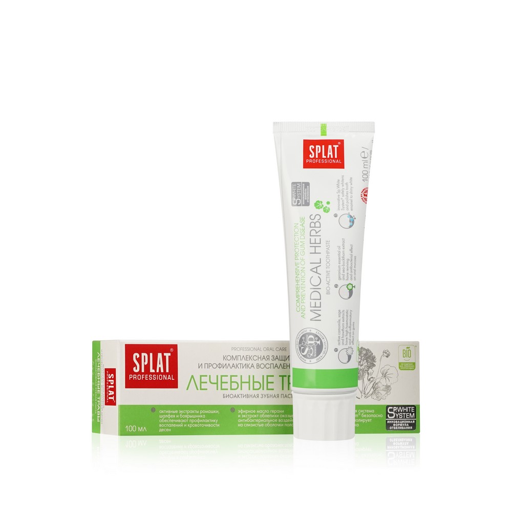 зубная паста SPLAT Professional " лечебные травы " 100мл