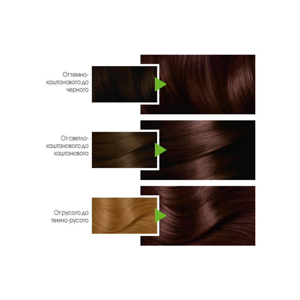 Крем - Краска Garnier Color Naturals стойкая для волос 4.15 Морозный каштан