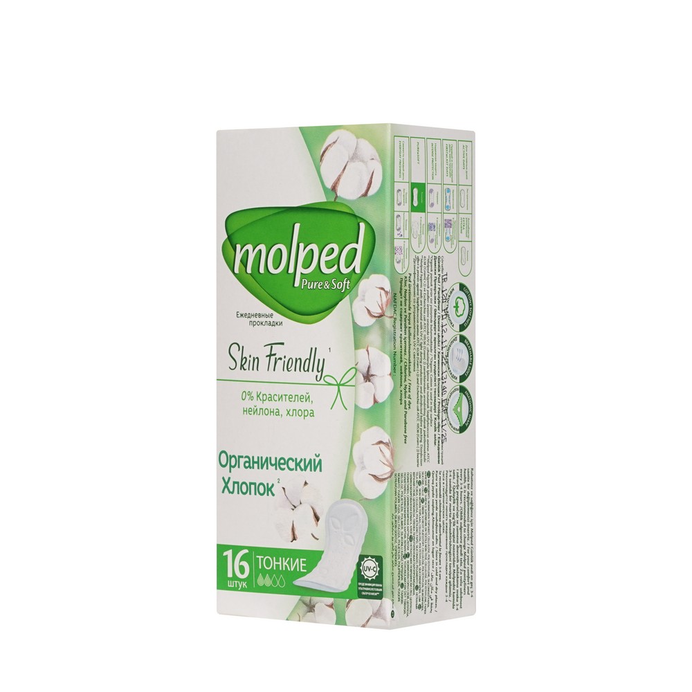 Molped прокладки ежедневные Skin Friendly 16ШТ
