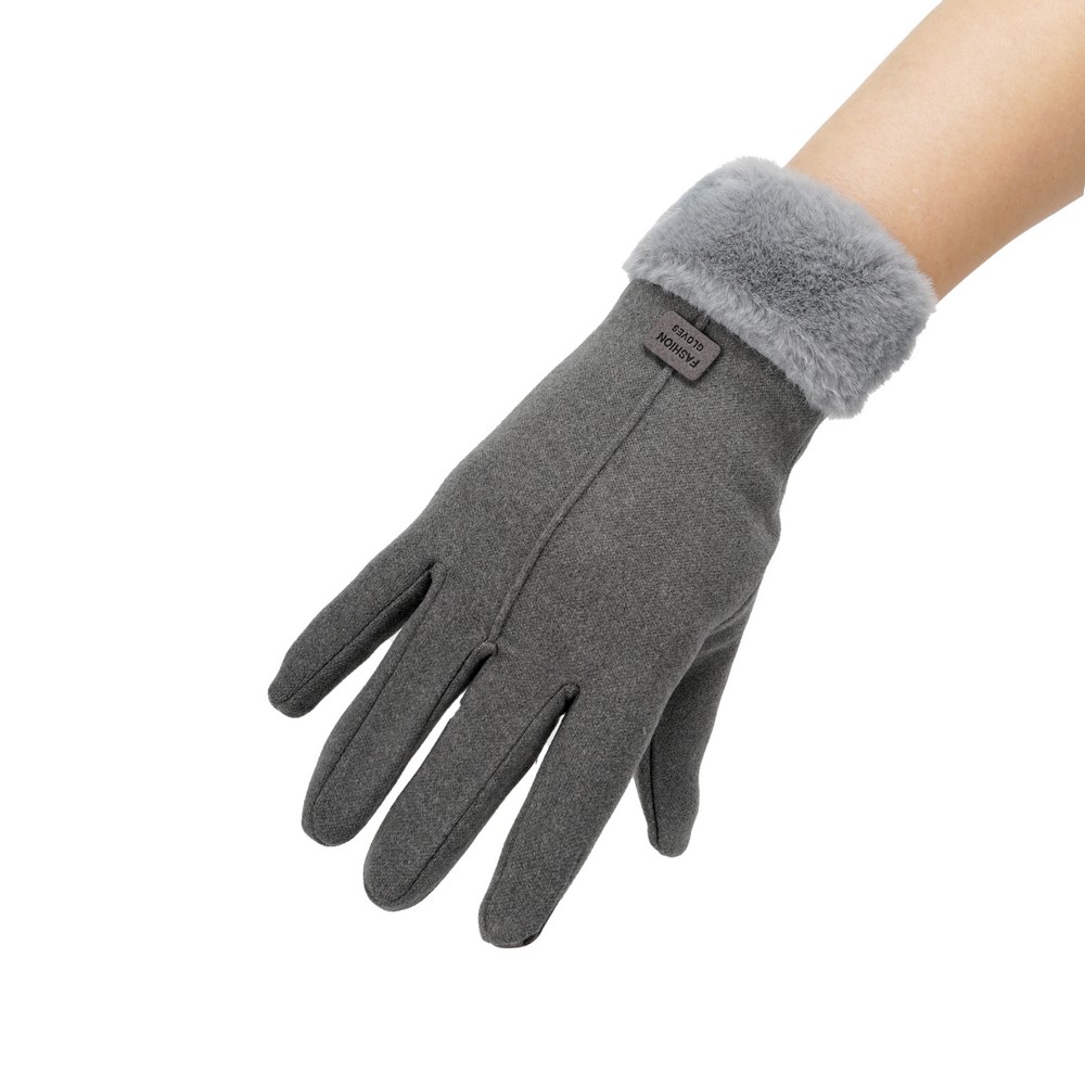 Женские перчатки Atto , серые , M