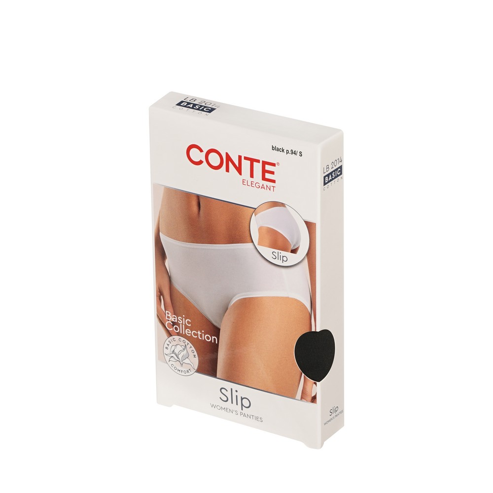 CONTE Basic Трусы женские slip (black) р-р 94/s 1 шт