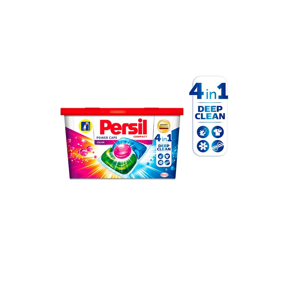 Капсулы для стирки цветного белья Persil Power caps color 4 в 1 14шт