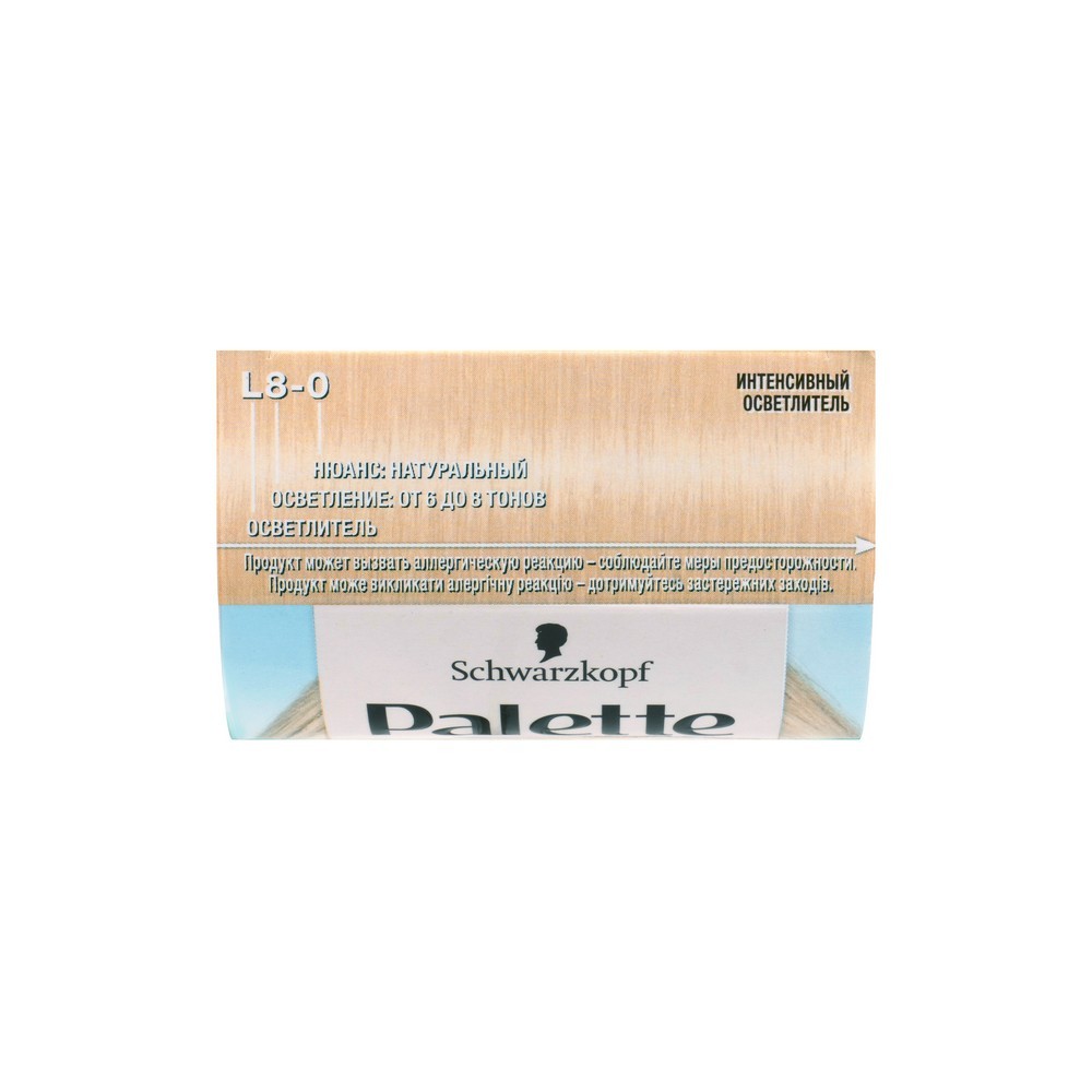 Крем - краска для волос Palette Фитолиния L8-0 , Интенсивный Осветлитель , 110мл