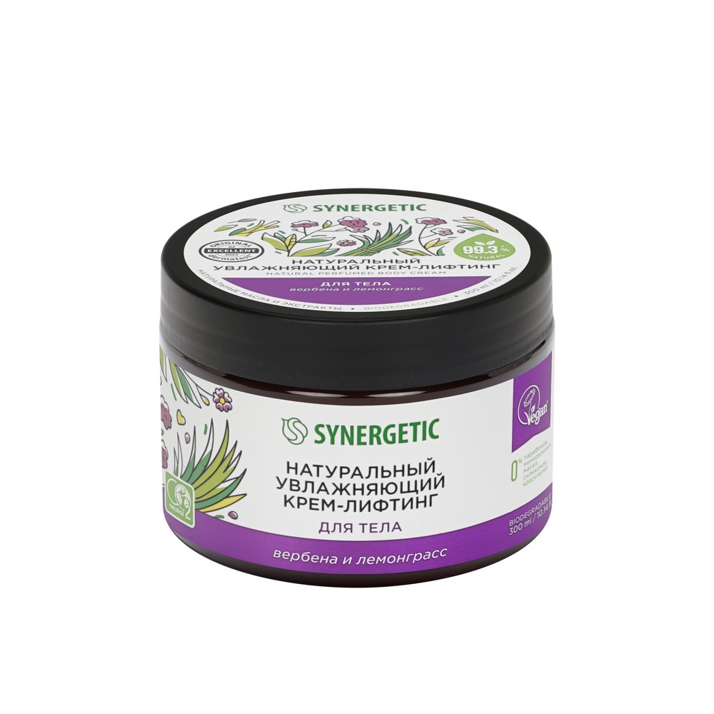 SYNERGETIC для корр фигуры крем -лифтинг Натуральный увлажняющий 300МЛ