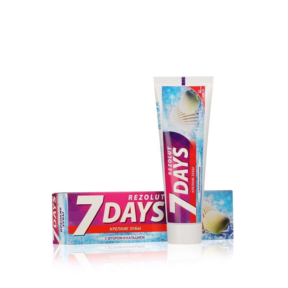 зубная паста 7 days " Крепкие зубы " 100мл