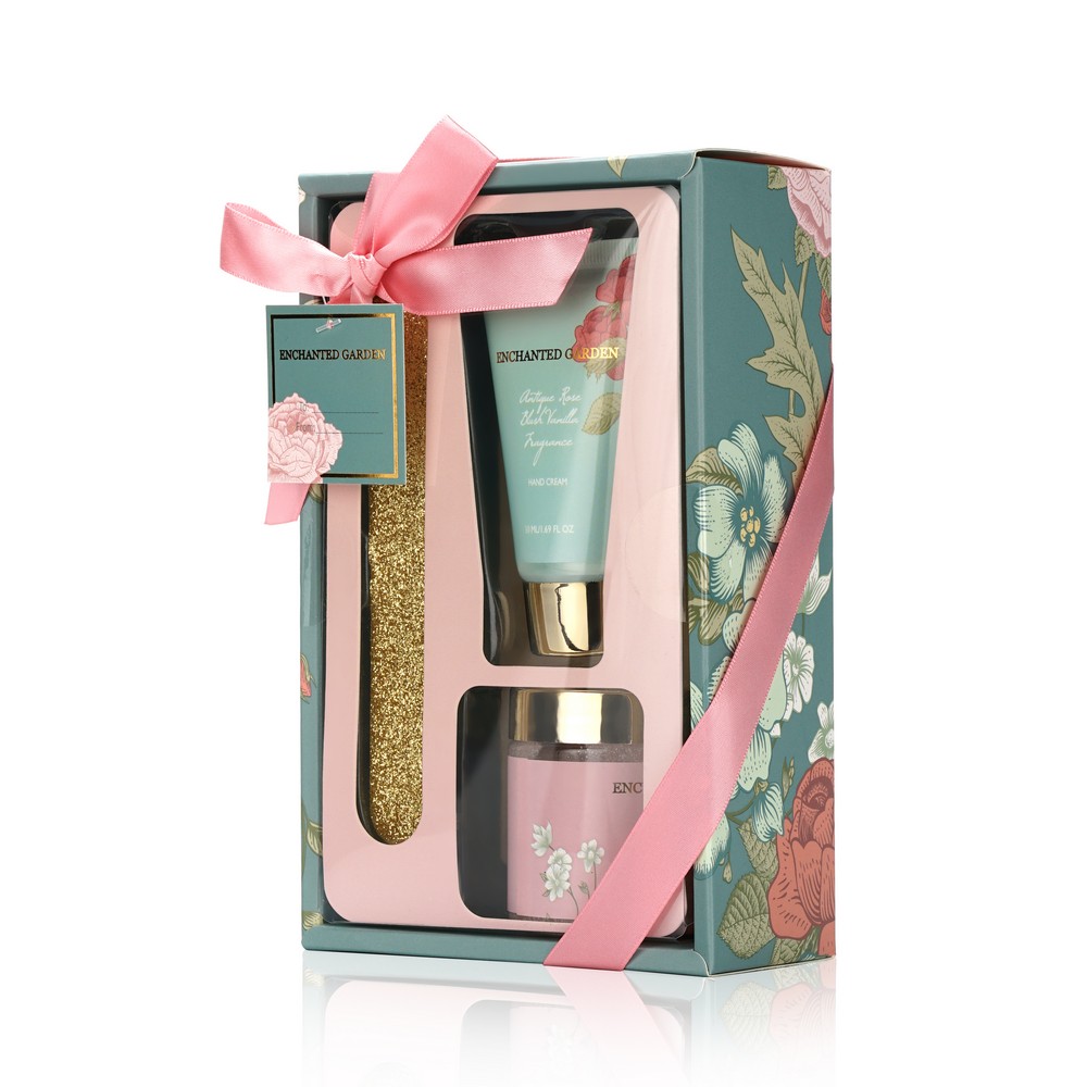 Женский Подарочный набор ( крем для рук 50мл + скраб для тела 50мл + пилочка для ногтей )