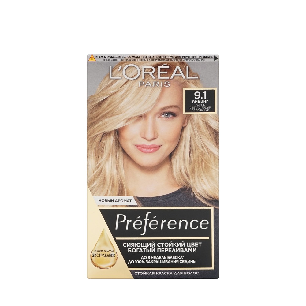 краска L'oreal Preference стойкая для волос 9.1 Викинг
