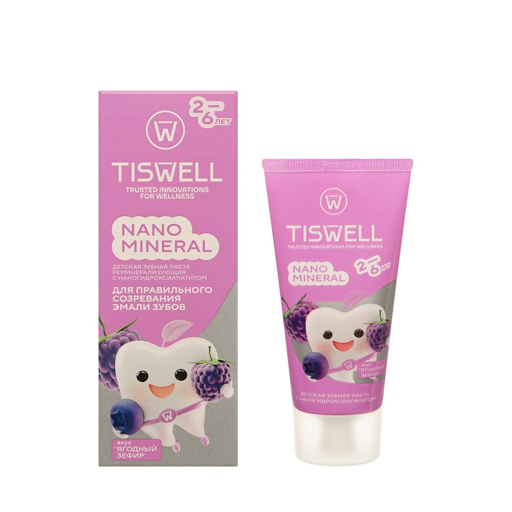 TISWELL зубн. паста Ягодный зефир 2-6 лет 60Г