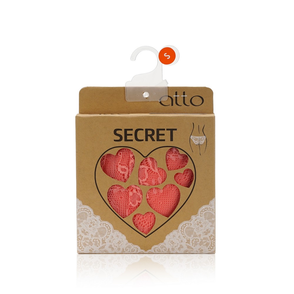 Женские трусы Atto Secret бразильяно коралловые , S
