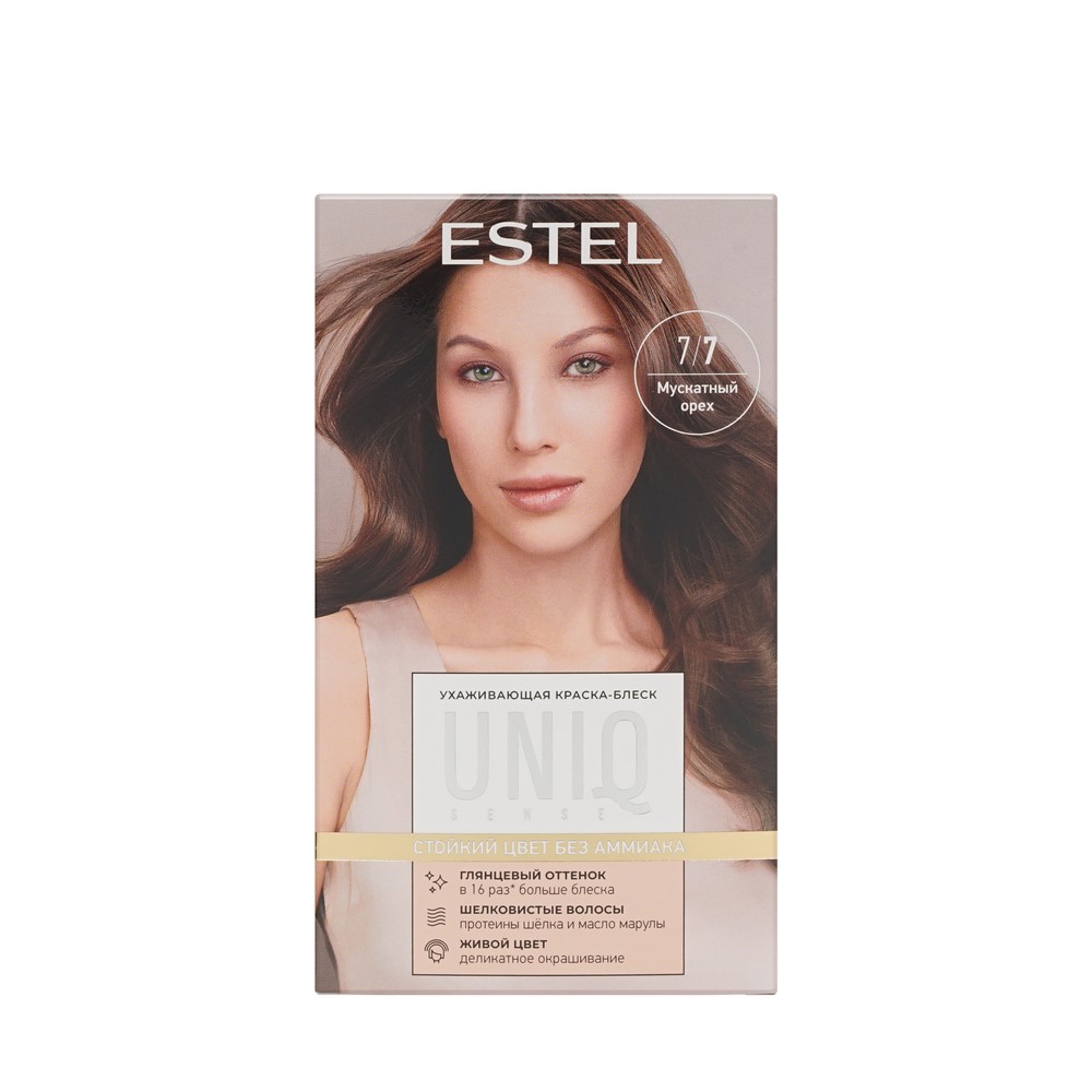 ESTEL UNIQ SENSE краска для волос 7/7 русый коричневый 1ШТ