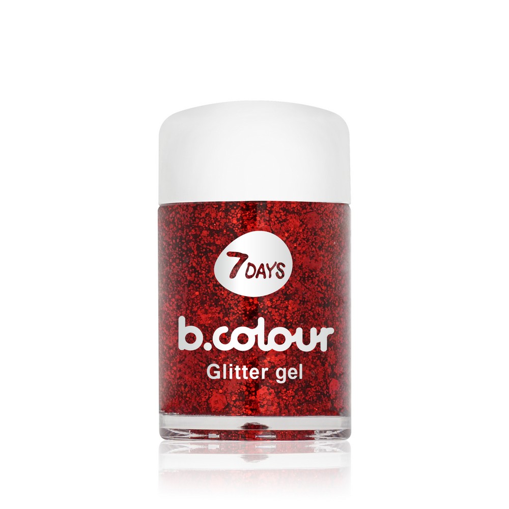 Гель - глиттер для лица и тела 7 days b.colour mini Dark Side 04 Beauty Poison 10г