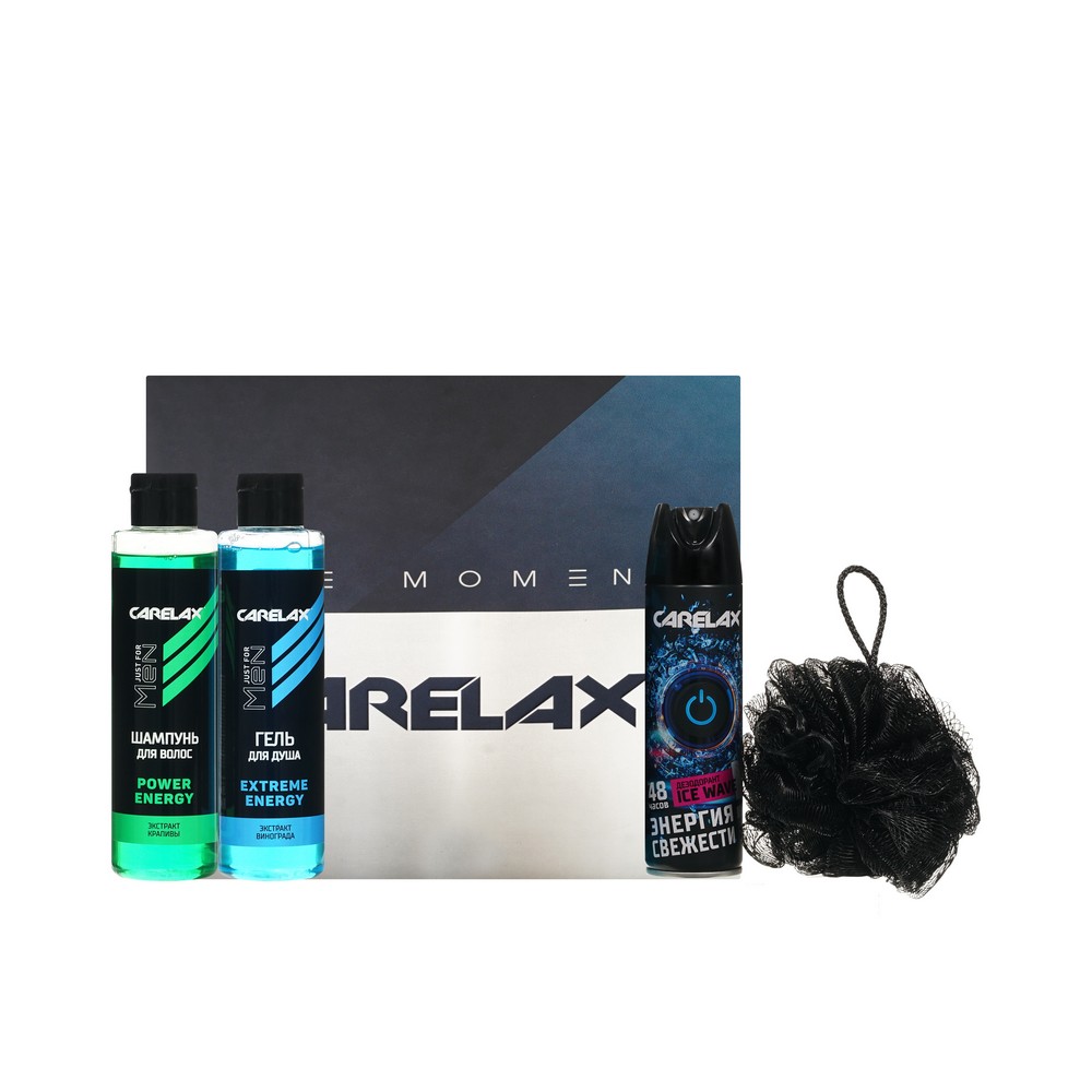 Carelax набор муж. 13гДдЭкстрВнгрШампДволЭкстрКрпвДезICEWAVEмочДтел 1ШТ