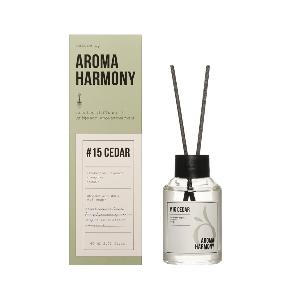 Aroma Harmony освеж воздуха декор диффузор ароматич. №15 Cedar 60МЛ