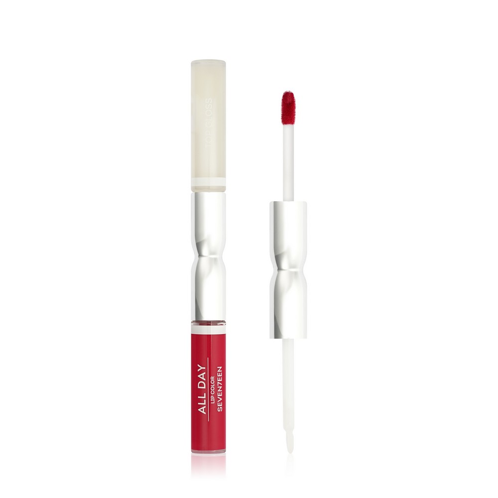 Жидкая стойкая помада - блеск для губ Seven7een All Day Lip Color & Top Gloss 77 6мл