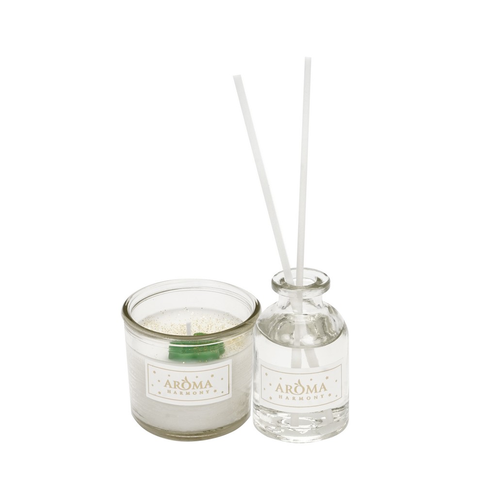 Aroma Harmony освеж воздуха декор диффузор ароматич. Набор Диффузор+свеча ПРИКОСНОВЕНИЕ ЗИМЫ 1ШТ