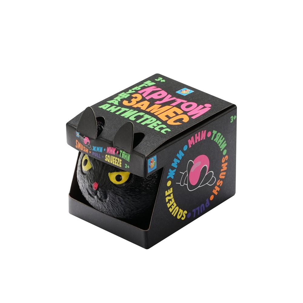 1toy лизун жмяка Крутой замес КОТ,в ассортименте 1ШТ