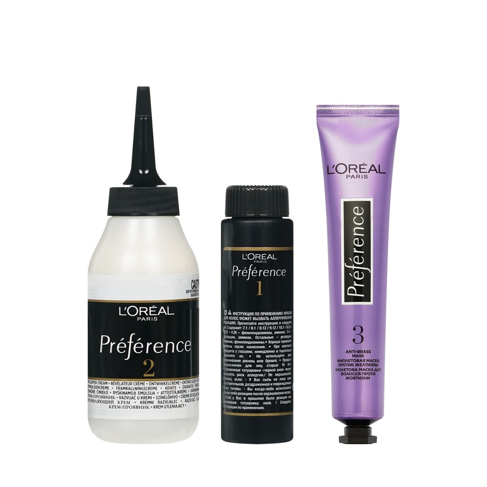Краска для волос L'Oreal Paris Preference 9.12 Сибирь Очень светло-русый