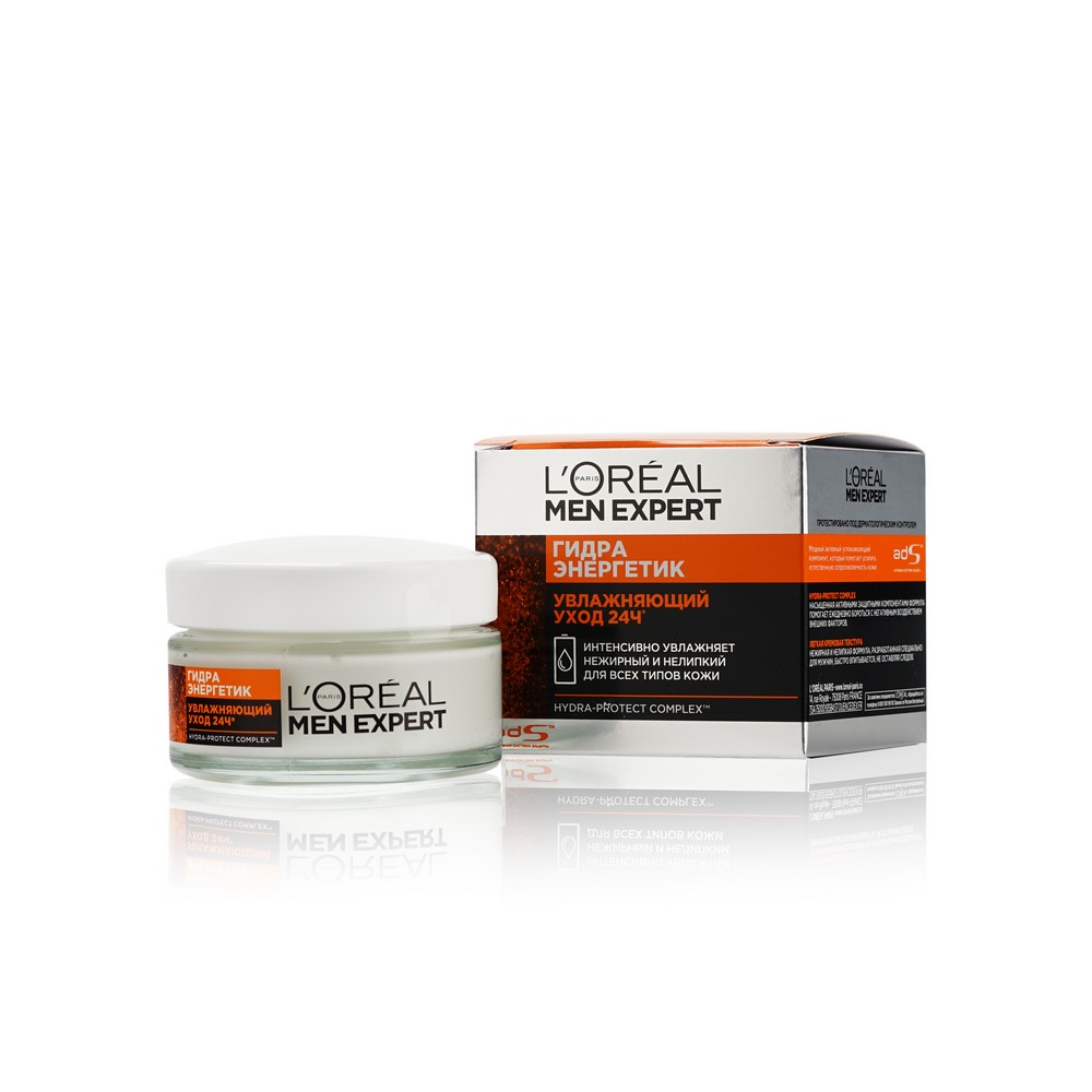 Мужской крем для лица L'Oreal Paris Men Expert " Гидро Энергетик " увлажняющий уход 24h 50мл