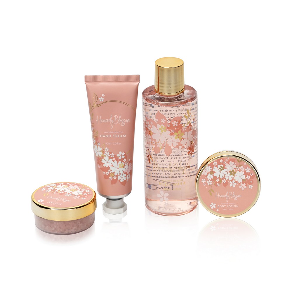 Женский Подарочный набор ( гель для душа 200мл + соль для ванны 50г + крем для рук 60мл )
