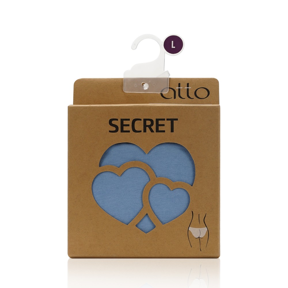 Женские трусы Atto Secret слипы голубые , L