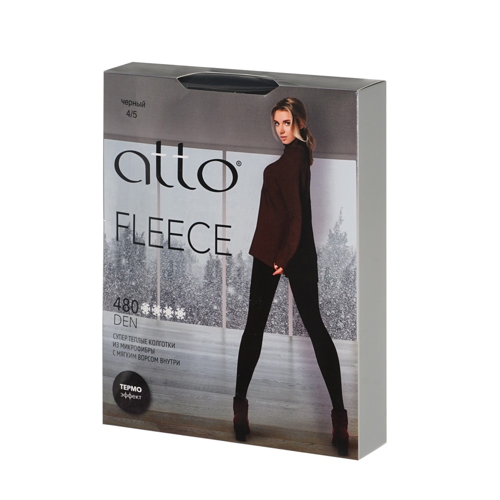 Atto начес колг.женFleece 480 чер 4/5 1П