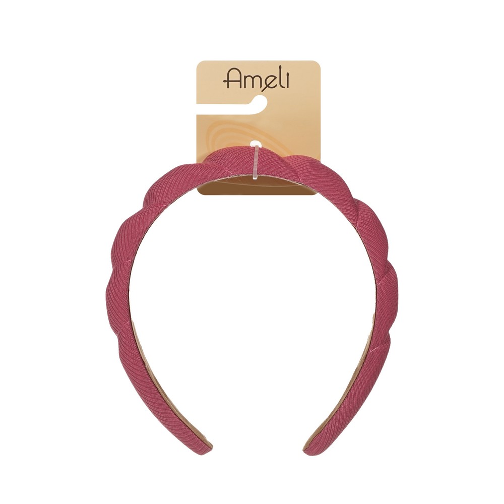 Ameli для волос обод. объёмный фигур. розовый 1ШТ