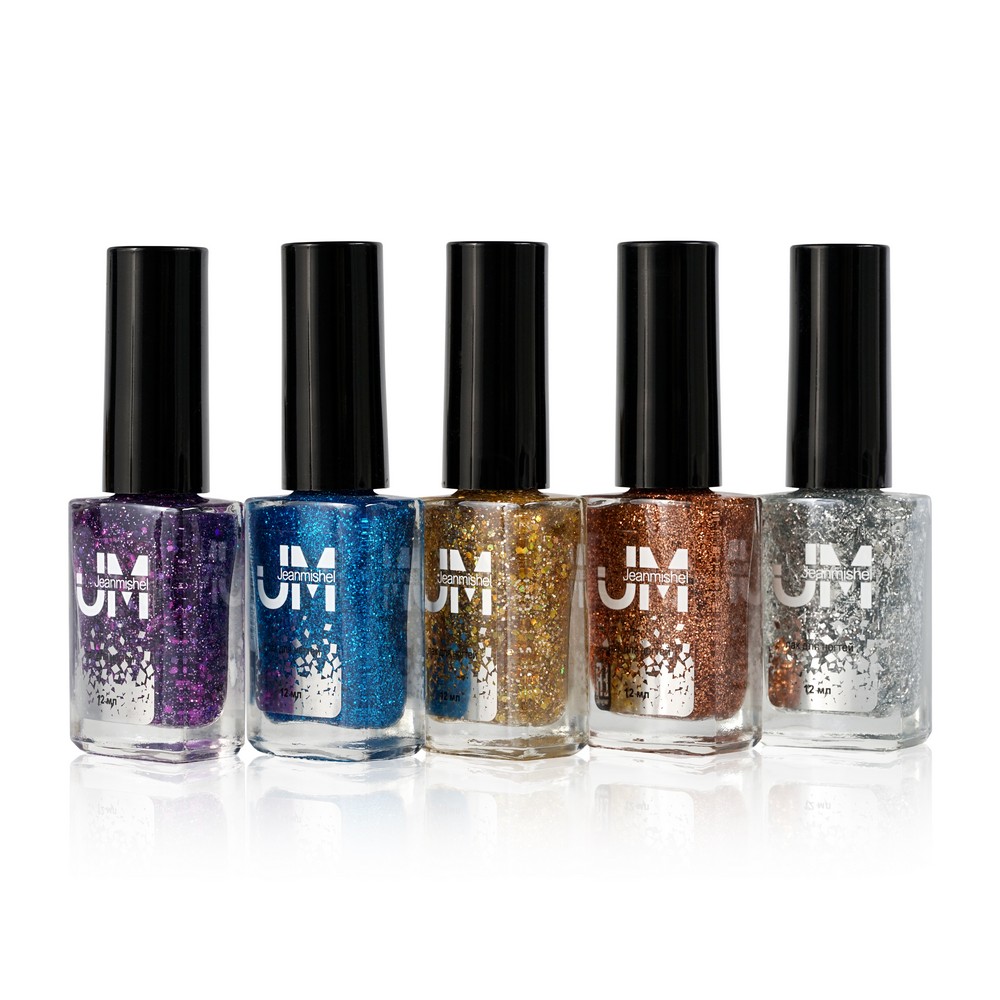 Лак для ногтей Jeanmishel с блестками M17