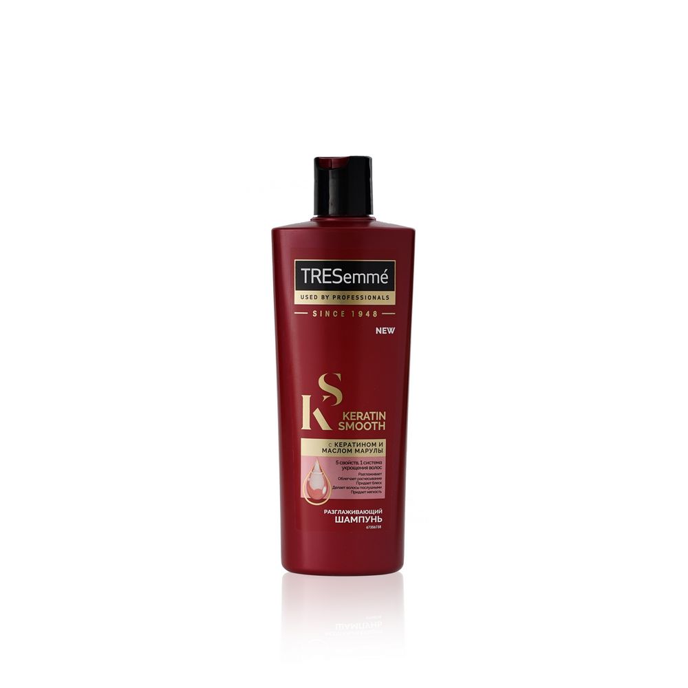 Разглаживающий шампунь для волос Tresemme Keratin Smooth с кератином и маслом марулы 400мл
