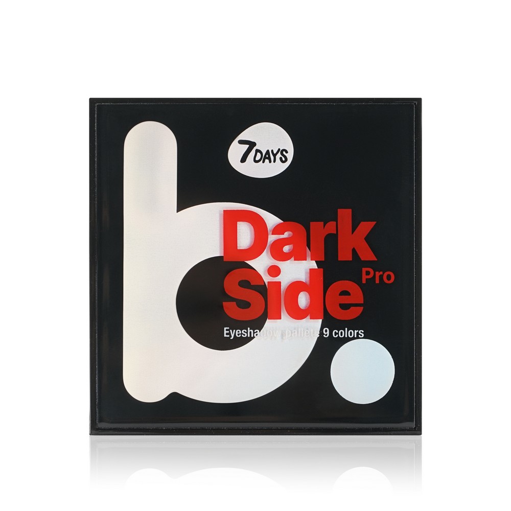 Палетка теней для век 7 days b.colour Dark Side 01 Black Mamba 9г