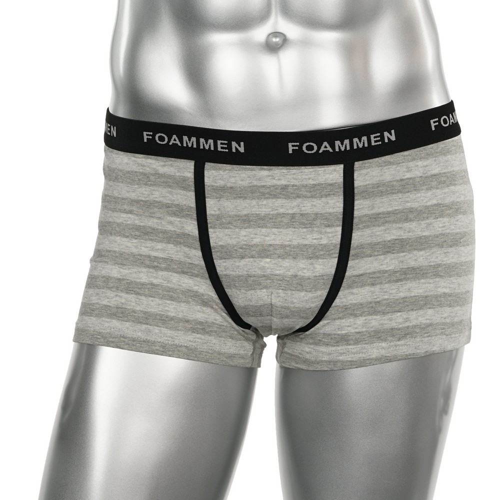 Мужские трусы Foammen Fo210003-3 , Серые в полоску , XXL