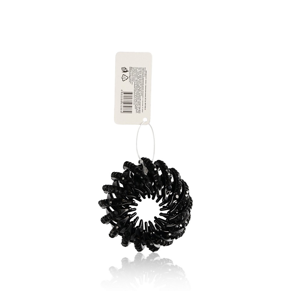 Заколка для волос Ameli с черными кристаллами , 7см