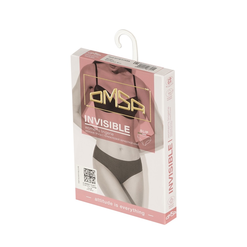 Omsa Invisible трусы Жен 2211BSlipNero р 48L
