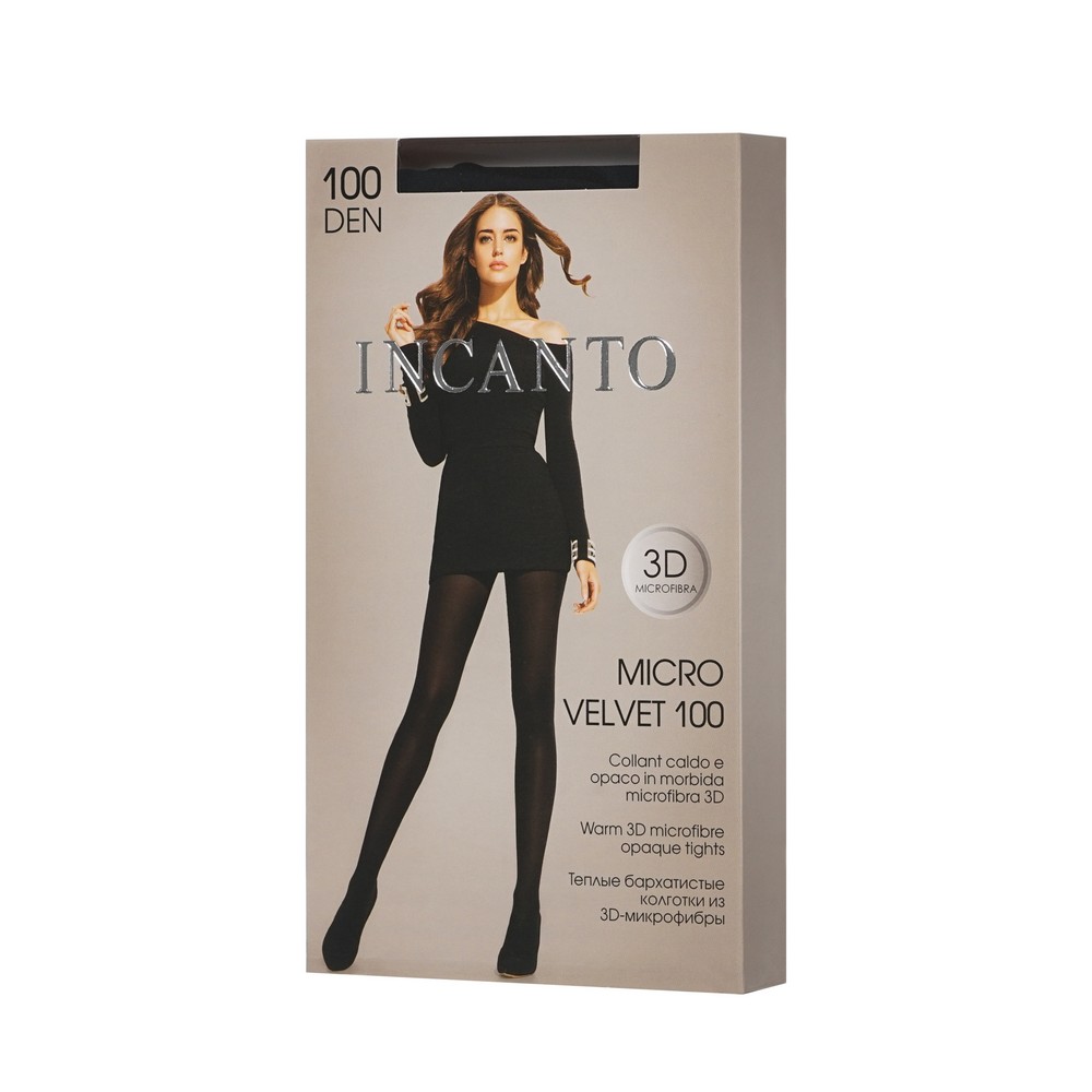 Женские колготки Incanto Microvelvet 100den Nero 4 размер