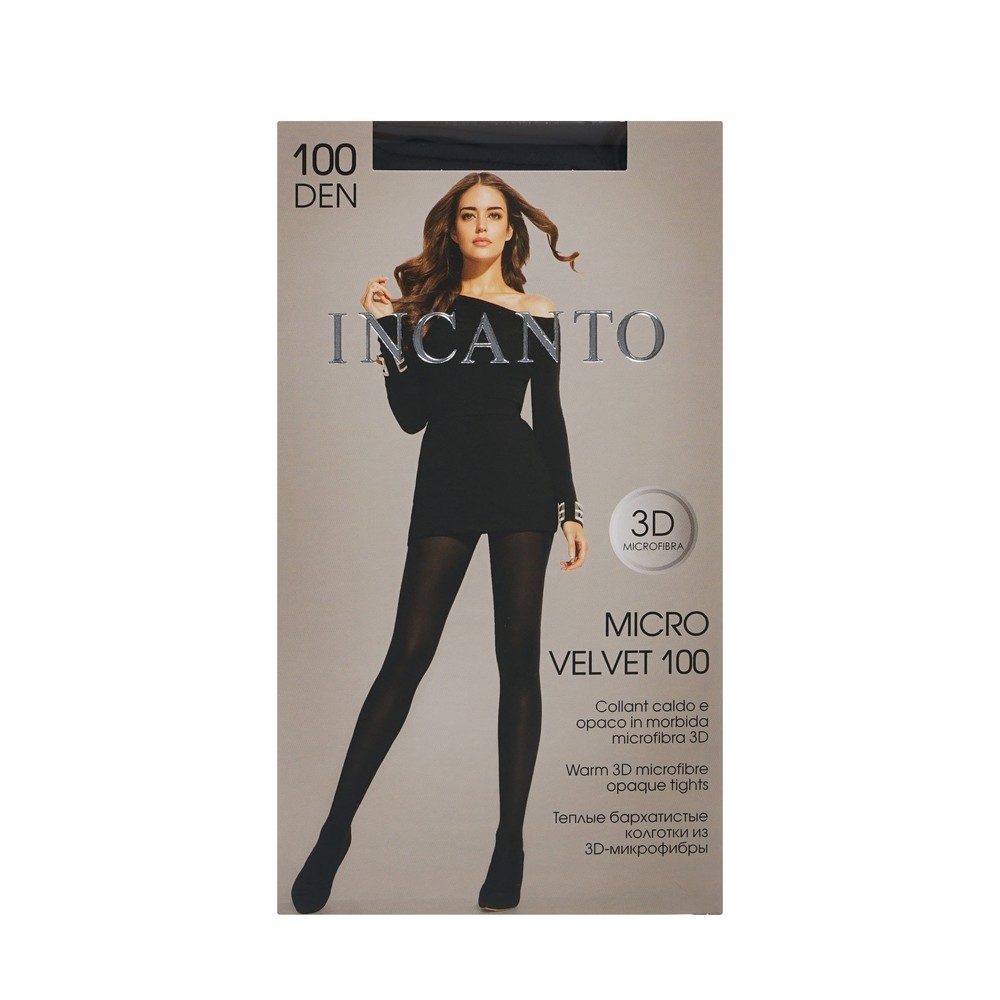 Женские колготки Incanto Microvelvet 100den Nero 4 размер