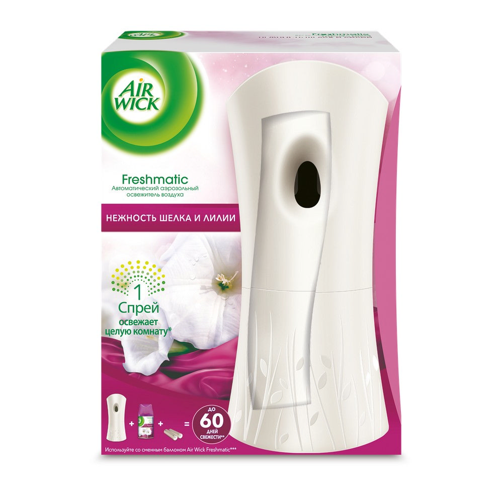автоматический освежитель воздуха Air wick Freshmatic " нежность шелка и лилии " , универсальный 250мл