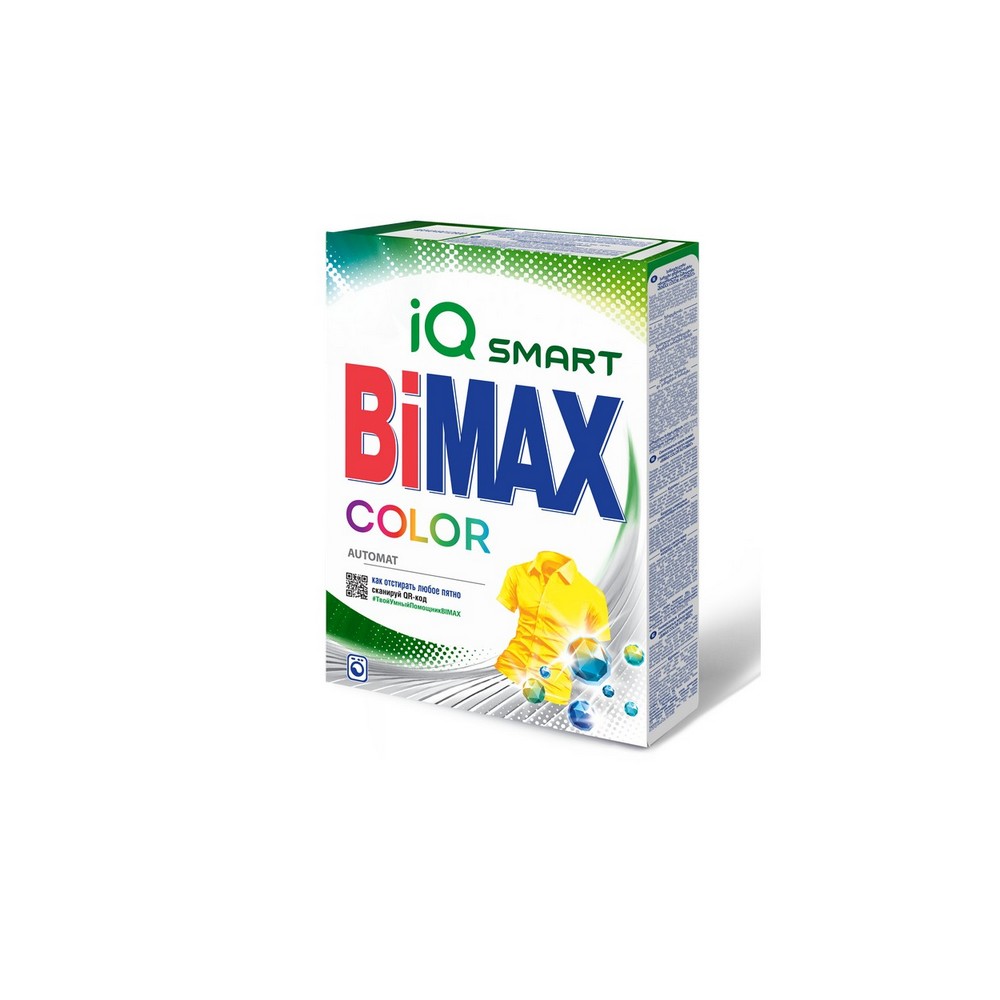 Порошок Для стирки цветного белья Bimax 100 цветов Универсальный автомат 400г