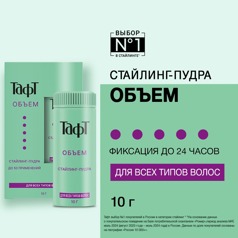 пудра для укладки волос Taft мгновенный Объем стайлинг - Сверхсильная фиксация (4) 10г