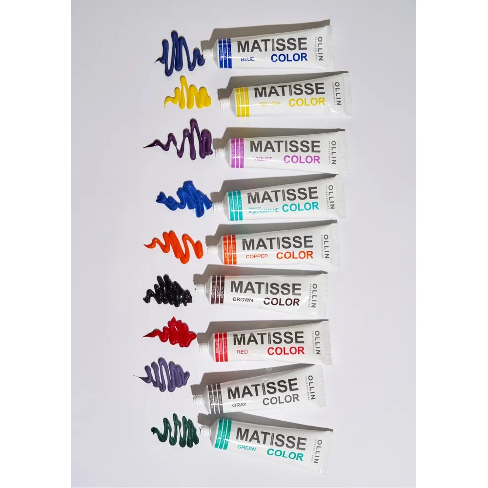 Тонирующая маска для волос Ollin Professional Matisse Color прямого действия , Green/Зелёный , 100мл