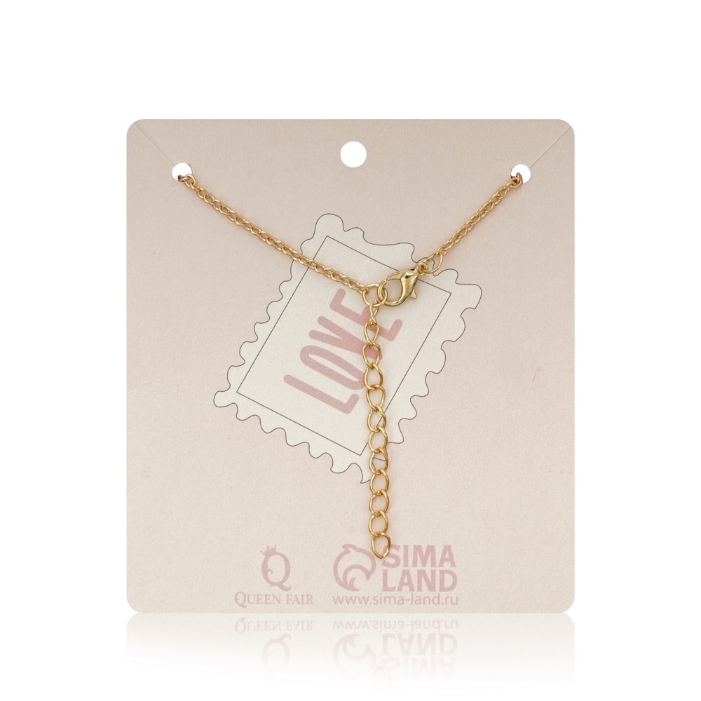 Queen Fair украш колье Сердце иллюзия цветной в золоте 47см 1ШТ