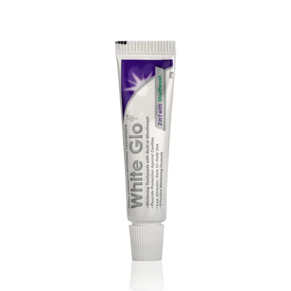 Отбеливающая зубная паста White Glo 2 в 1 с ополаскивателем 24г
