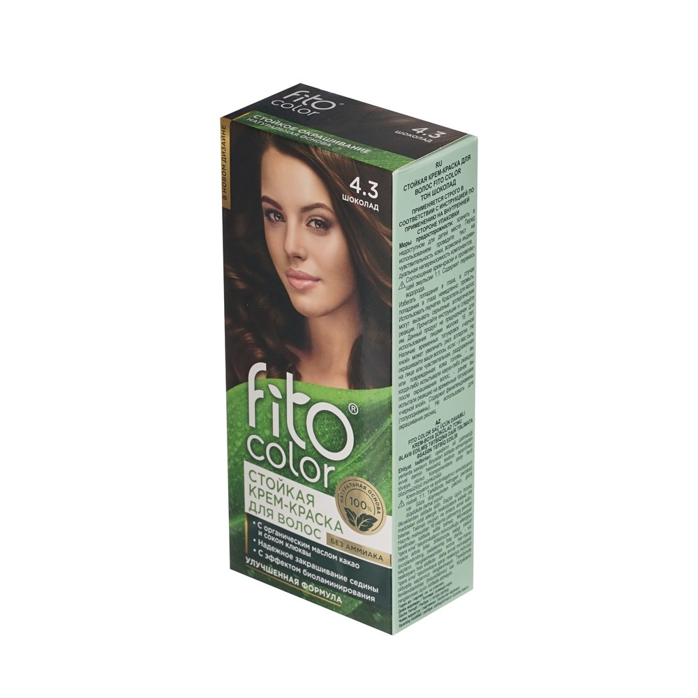 крем - краска ФИТОкосметик FitoColor стойкая для волос 4.3   Шоколад 125мл