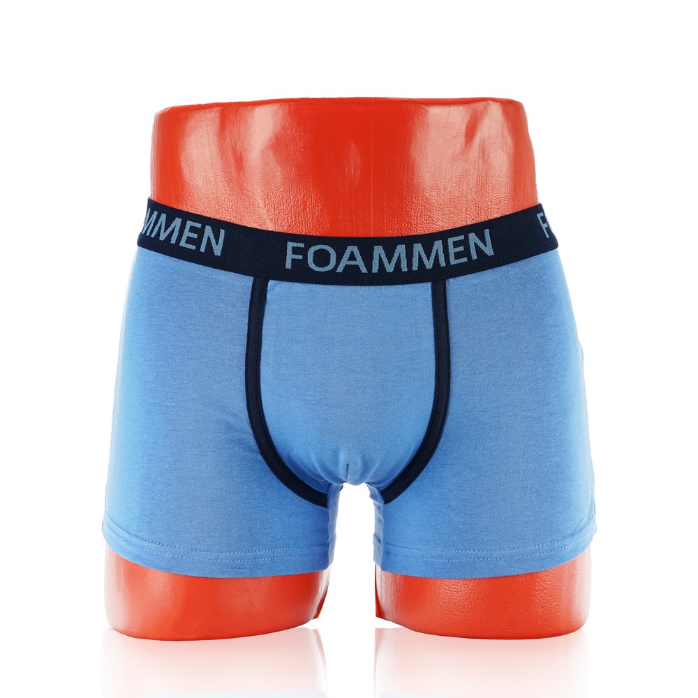 мужские трусы - боксеры Foammen однотонные с набивной белой полоской L