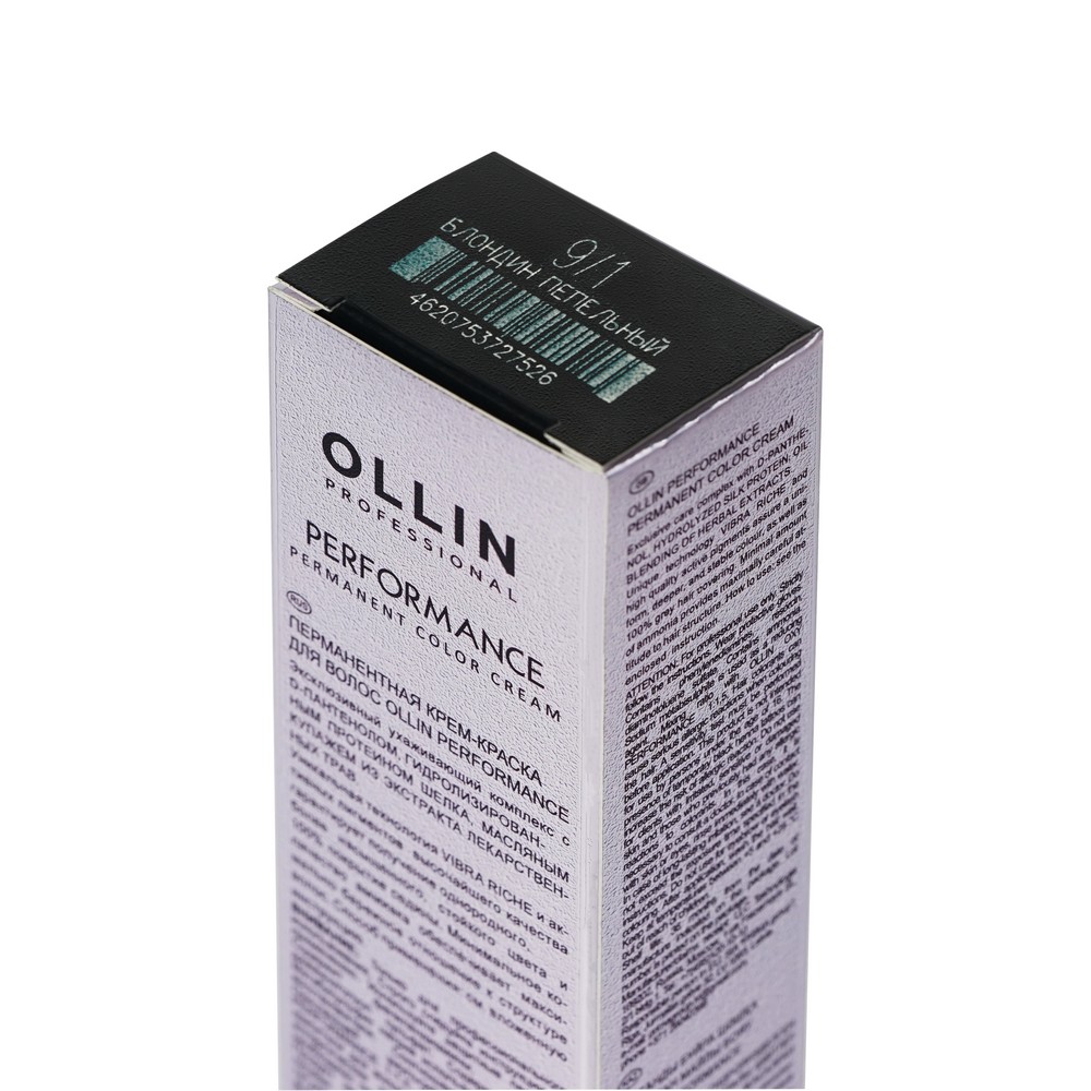 Крем - краска для волос Ollin Professional Performance 9/1 Блондин пепельный 60мл