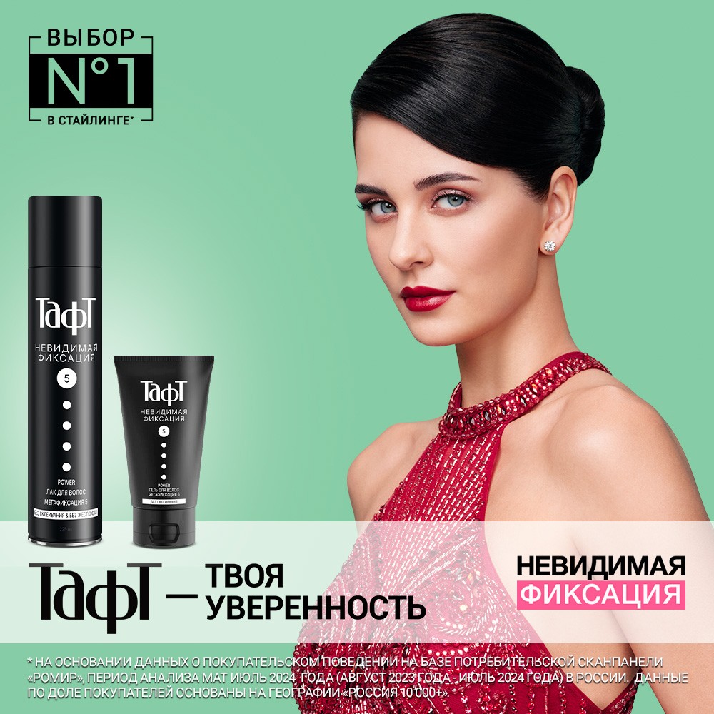 лак для укладки волос Taft Power Мегафиксация (5) 225мл