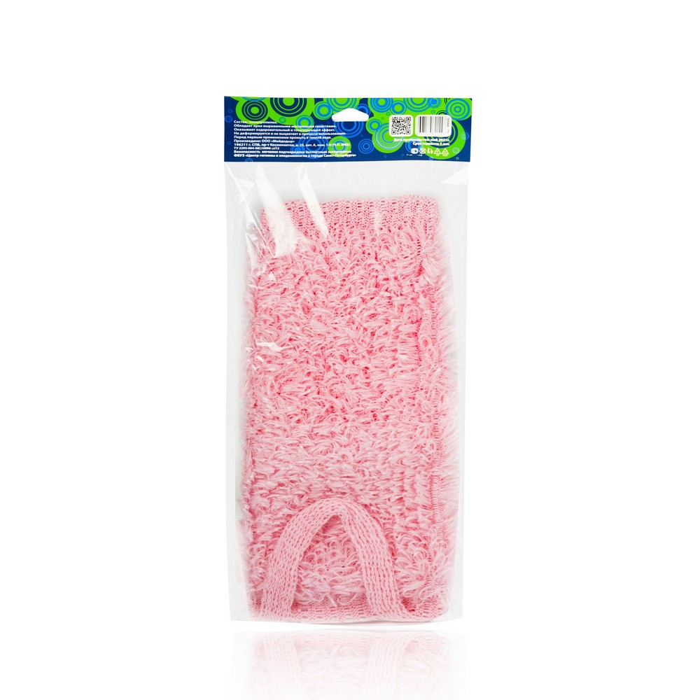 Мочалка Мойдодыр для душа и ванны , длинная с высокой петлей