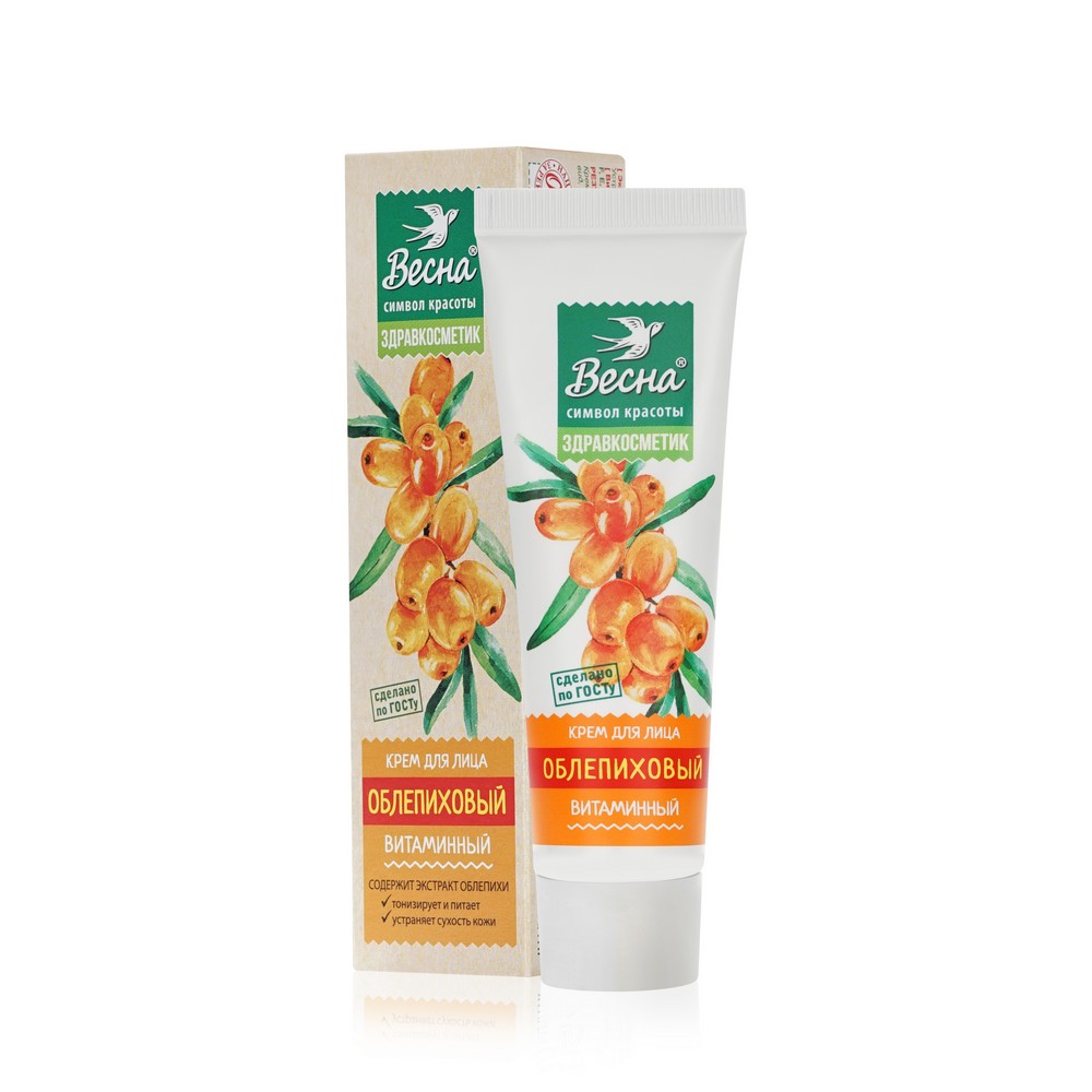 Крем для лица Весна Облепиховый витаминный 40мл