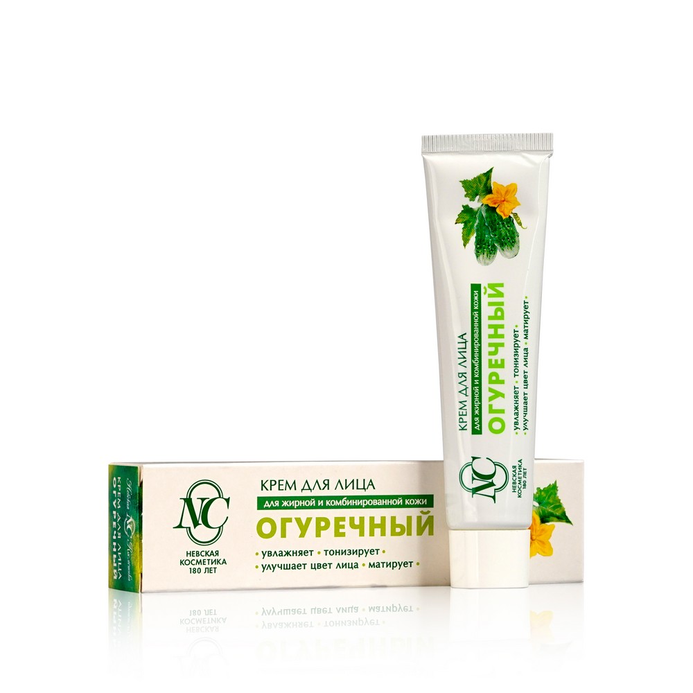 матирующий крем Невская Косметика " огуречный " для лица , для жирной и комбинированной кожи 40мл
