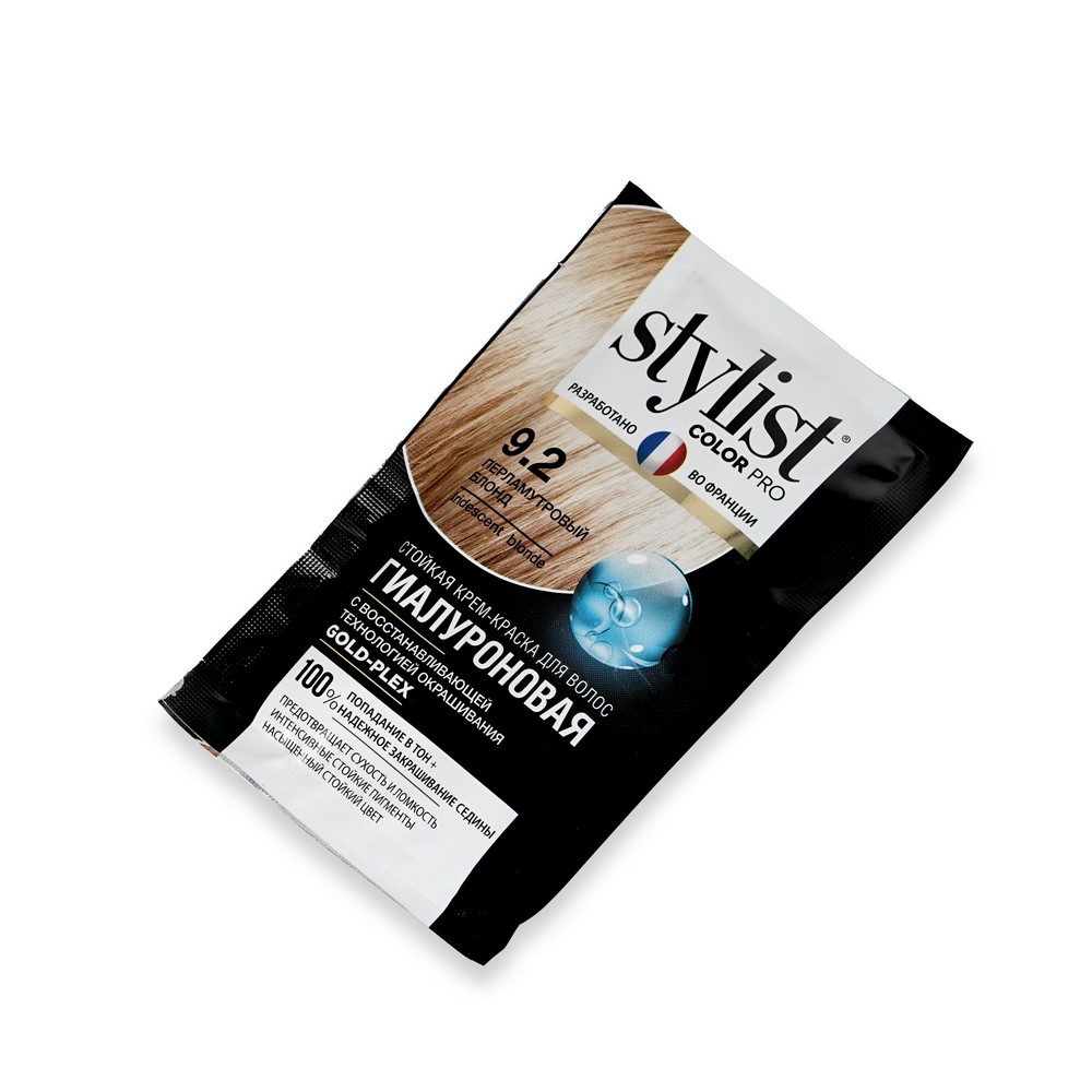Стойкая крем - краска для волос Stylist Color Pro 9.2 , Перламутровый Блонд , 120мл